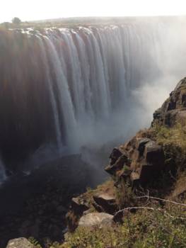 Victoria Falls (Botswana) - Bij een van de uitkijkpunten