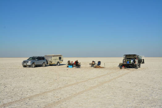 Makgadikgadi Pan - Alleen op de wereld.