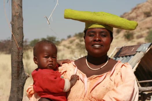 Namibië - moeder met kind