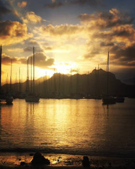 Kaapverdië - Zonsondergang Mindelo