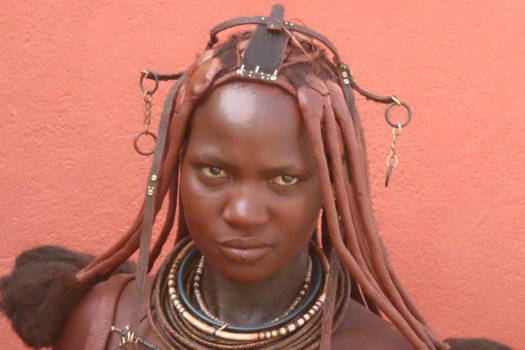 Namibië - Jonge Himba vrouw