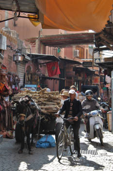 Marokko - De evolutie van vervoer, Marrakech medina
