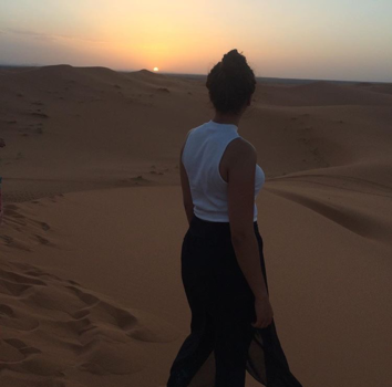 Merzouga - Zonsondergang in de Sahara