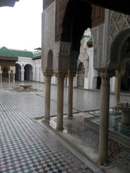 Fès - Al Quarauouiyine de oudste universiteit ter wereld, opgericht door Fatima El Fihriya