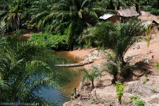 Ghana - Vanaf de Volta Bridge