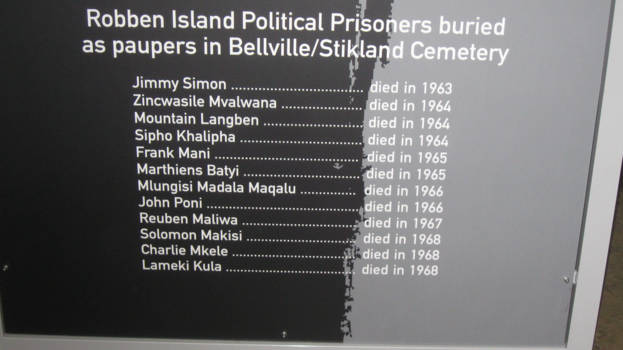 Robbeneiland - Gevangenen die op Robbeneiland vast zaten.