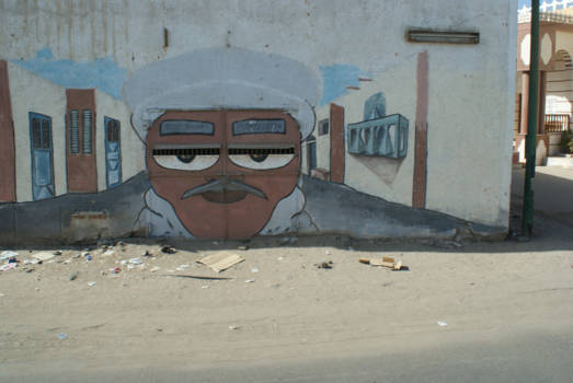 Egypte - een garage poort