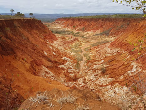 Madagaskar - The red Tsingy view