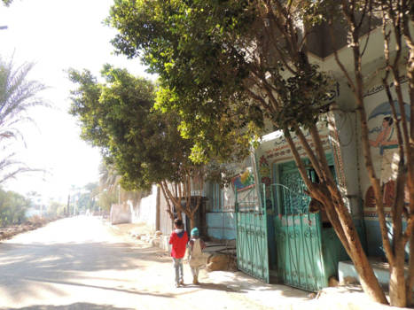 Luxor - Een van de vele prachtige straatjes in Luxor