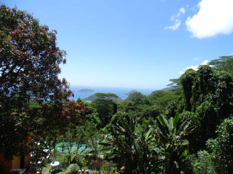 Mahé - Uitzicht op zee