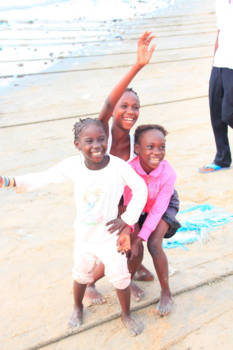 Gambia - Happy Gambian girls.