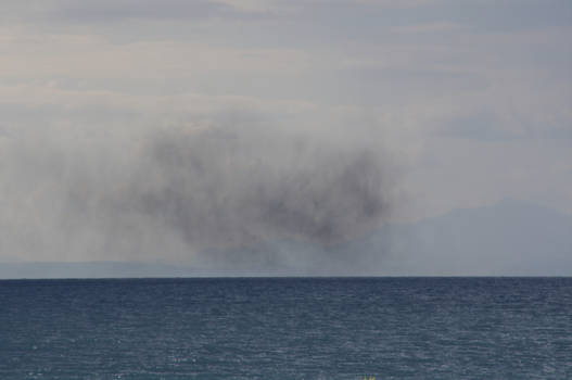 Malawimeer - Insectenzwerm boven Lake Malawi