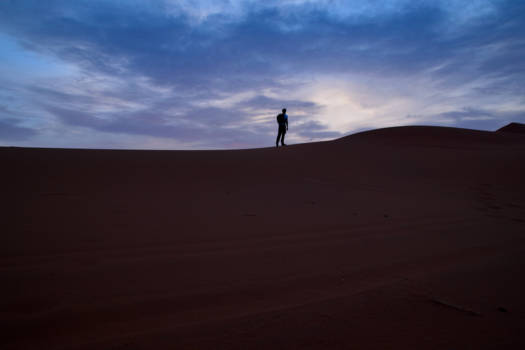 Merzouga - Alone in the desert