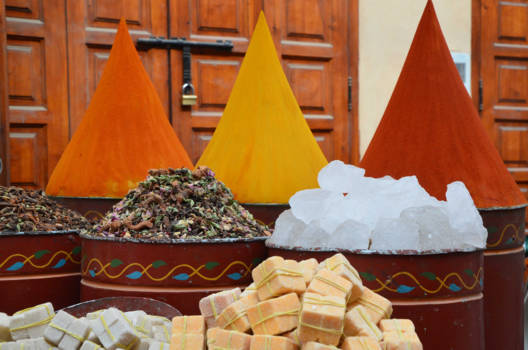 Marrakesh - specerijen in alle kleuren