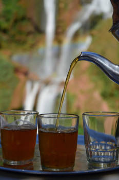 Marokko - Thee drinken en genieten van het uitzicht
