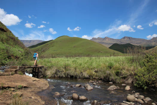 Drakensberge - Mooie wandeling in Drakensbergen Zuid Afrika !!