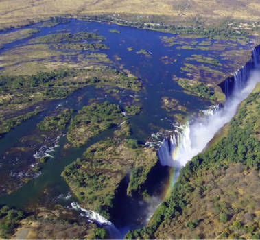 Victoria Falls (Zimbabwe) - the gold at above the rainbow