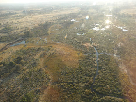 Okavango Delta - Vanuit de lucht