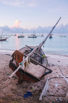Stranden van Zanzibar