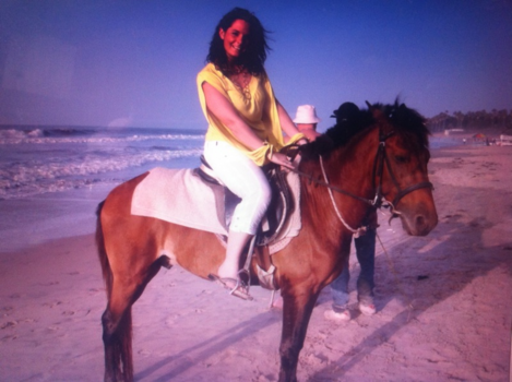 Gambia - Paard rijden op het strand