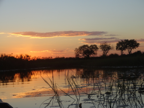 Botswana - okavango at sunset