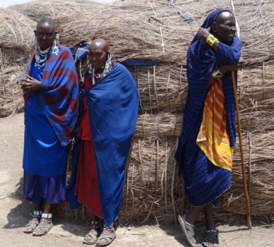 Tanzania - Drie Masai herders