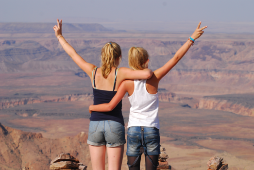 Fish River Canyon - We're on top of the world!
