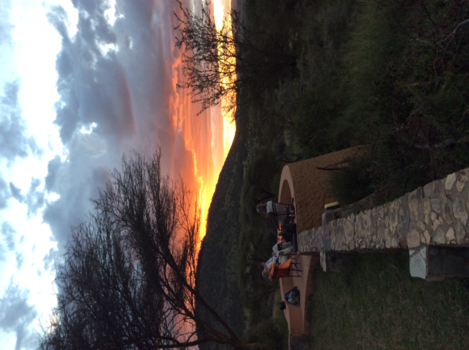 Serengeti National Park - Zonsondergang op de Serengeti .