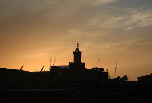Marokko - Zonsondergang in Marrakesh