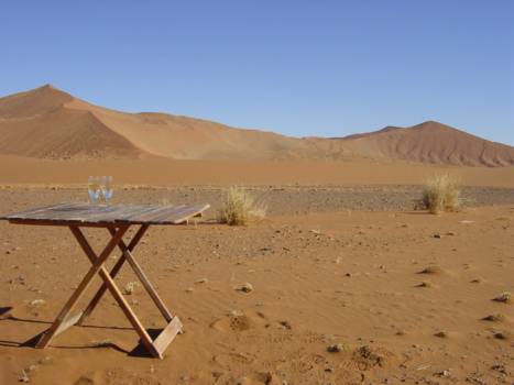 Namibië - Champagne in the desert