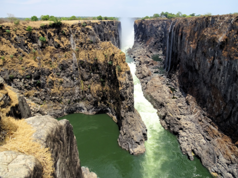 Victoria Falls (Botswana) - Een erg droge Victoria Falls