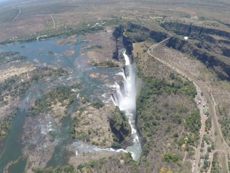 Victoria Falls (Zimbabwe) - Helicopterview Vic Falls