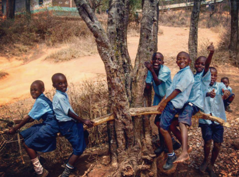 Malawi - Kinderen op een zelfgemaakte wip