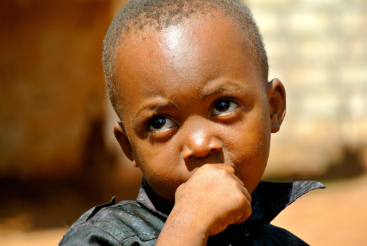 Tanzania - Shy boy in Tanga