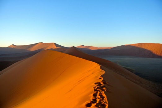 Namib-woestijn - Mornings with a view
