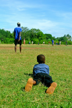 Tanzania - Watching soccer with the volunteers and locals