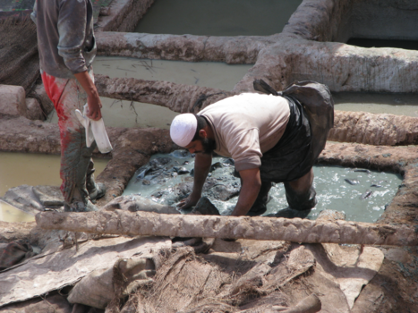 Marokko - Leerlooier aan het werk