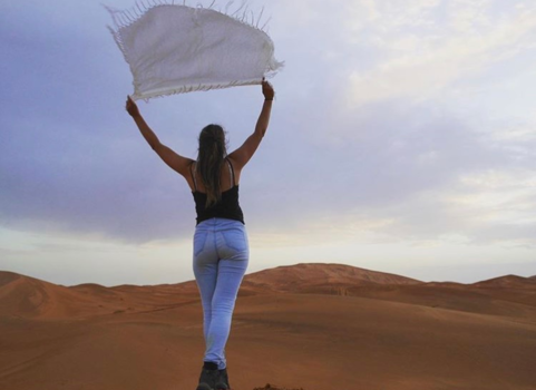 Marokko - Beautiful view in the Sahara dessert (Merzouga)