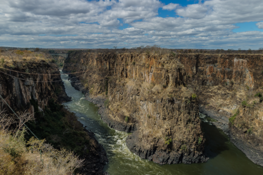 Victoria Falls (Zimbabwe) - Boundary Zimbabwe - Botswana