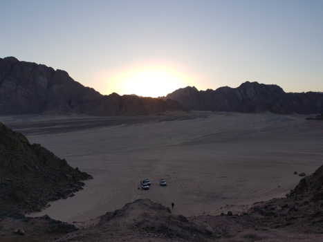 Egypte - Zonsondergang in de woestijn