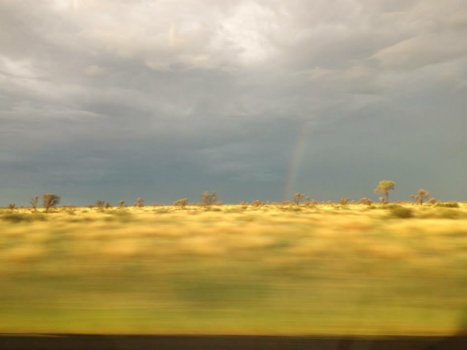 Kalahari woestijn - Crossing the Kalahari Highway