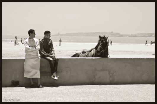 Marokko - Op het strand van Essaouira.