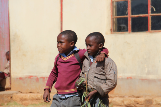 Namibië - friends in Lesotho