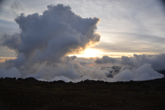 Kilimanjaro - sunset@shira Camp 3850 m. hoogte.