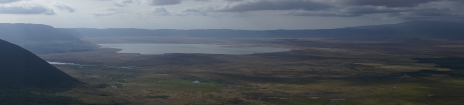 Ngorongoro krater - Uitzicht van bovenaan de krater