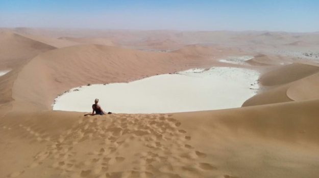 Sossusvlei - A view to die for after climbing ‘big daddy’ @deadvlei