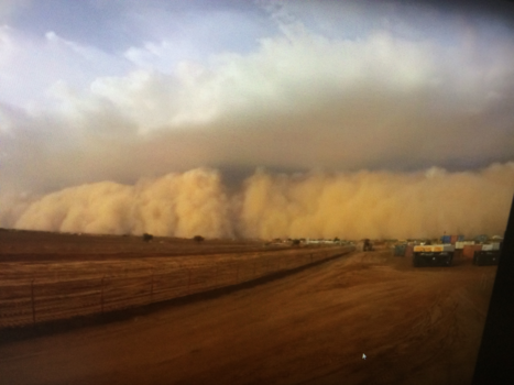Raften op de Nijl - Blowing desert