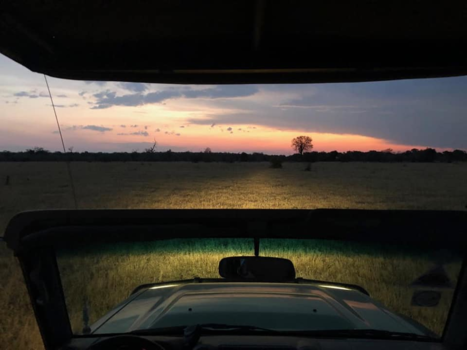 Chobe National Park - Problemen met de safari-jeep.. Genietend terwijl we wachten op de ANWB van Botswana.