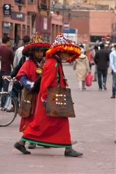 Marokko - Waterdragers in Marrakesh