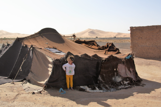 Marokko - Nomade meisje in de Sahara